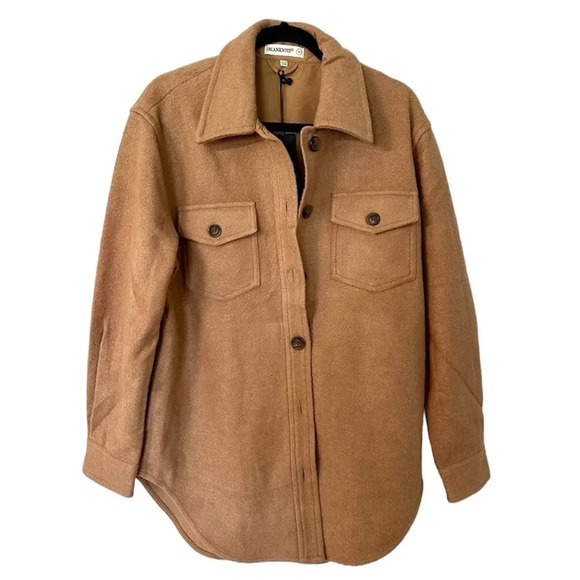 BlankNYC Lets Get Lost Shacket Women’s Button Up Wool Blend Jacket Size M NWT - Picture 1 of 10